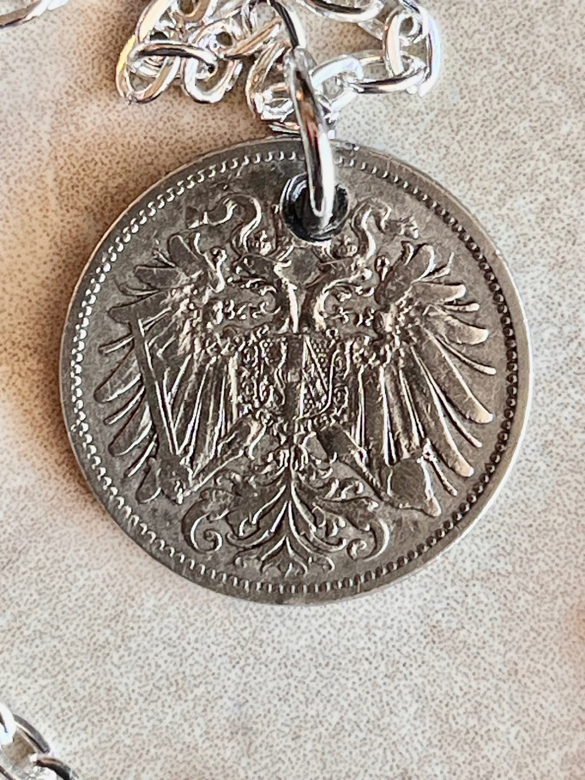 Germany 1895 Coin Necklace German 20 Pfennig Hand Custom Made Charm Gift For Friend Coin Charm Gift For Him, Coin Collector, World Coins