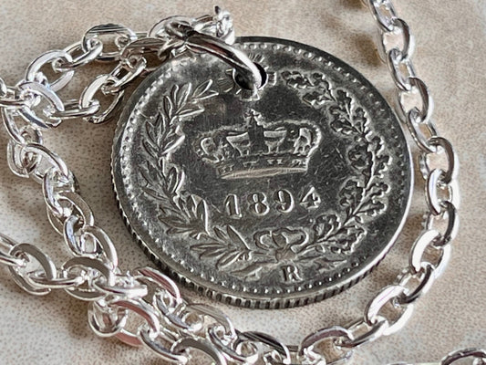 Italy 1894 Coin Necklace Italian Pendant 20 Cents Necklace Jewelry Gift For Friend Coin Charm Gift For Him Her World Coins Collector