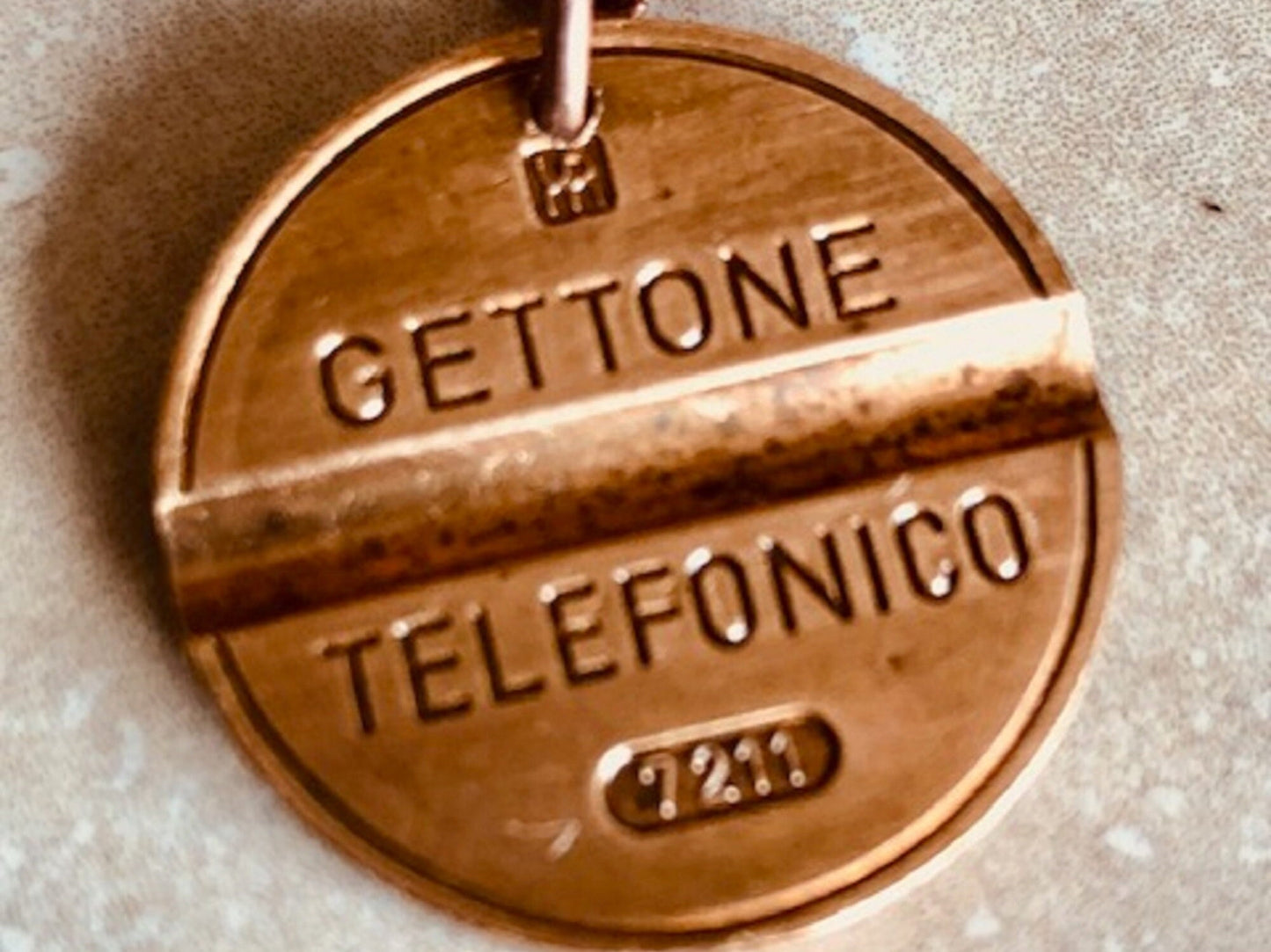 Italy Coin Necklace Italian Token Gettone Telefonico Personal Pendant Handmade Jewelry Gift Friend Charm For Him Her World Coin Collector