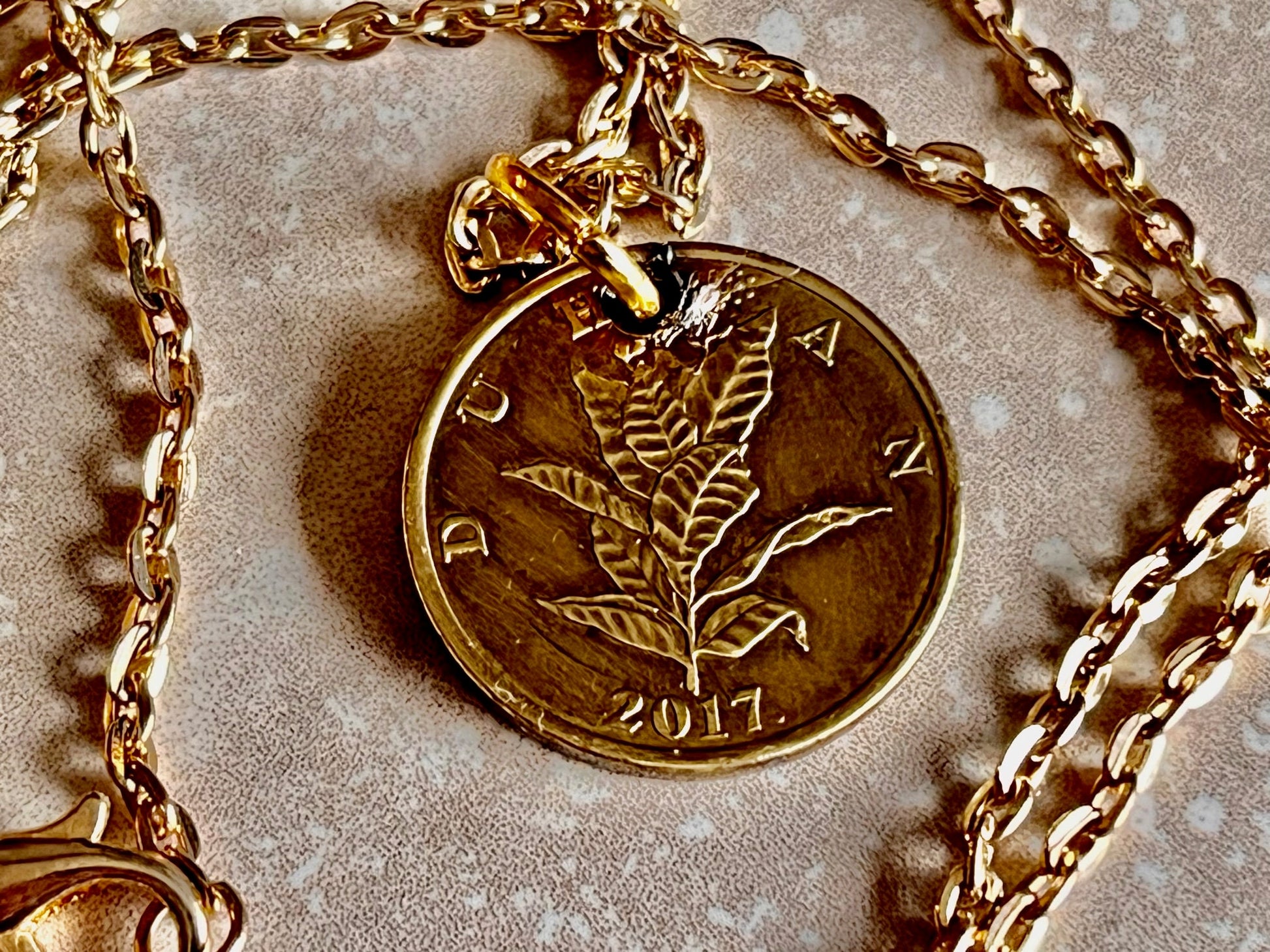 Croatia Coin Necklace Croatian 10 Lipa Coin Pendant Personal Old Vintage Handmade Jewelry Gift Friend Charm For Him Her World Coin Collector