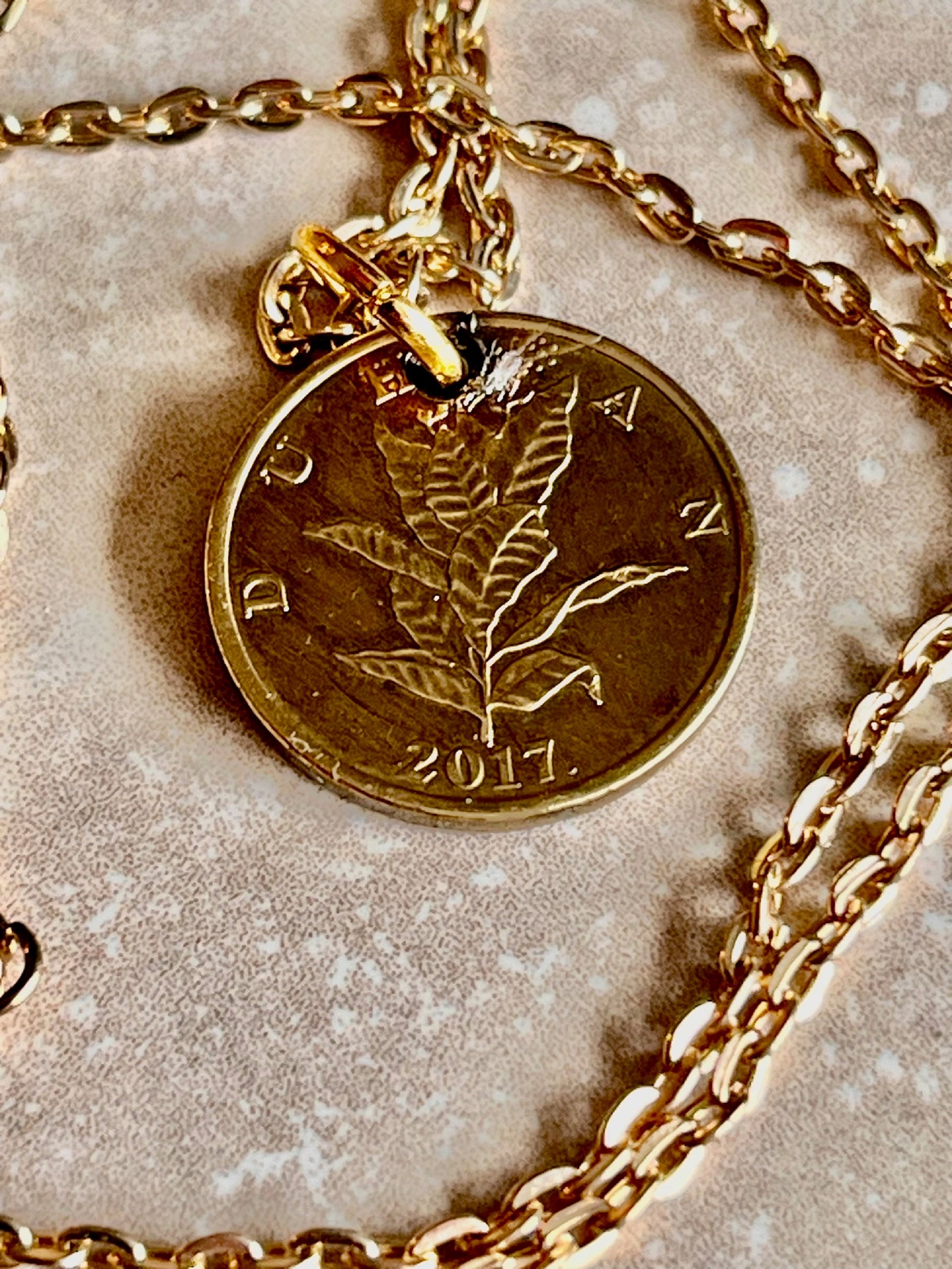 Croatia Coin Necklace Croatian 10 Lipa Coin Pendant Personal Old Vintage Handmade Jewelry Gift Friend Charm For Him Her World Coin Collector