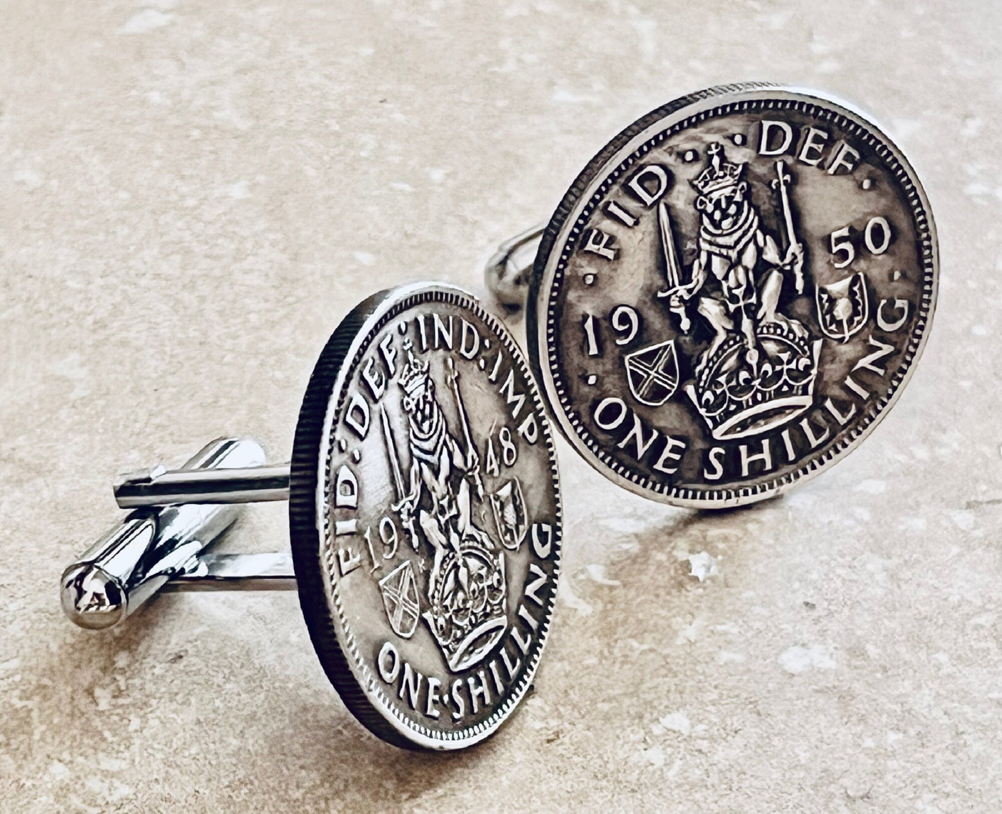 Scotland Coin Cufflinks Scottish Jewelry Custom Made Personal Cuff Links Handmade Jewelry Gift Friend Charm For Him Her World Coin Collector