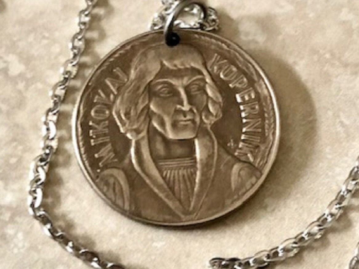 Poland Pendant Coin 10 Groszy Polish Necklace Jewelry Custom Charm Gift For Friend Coin Charm Gift For Him, Her, World Coins Collector