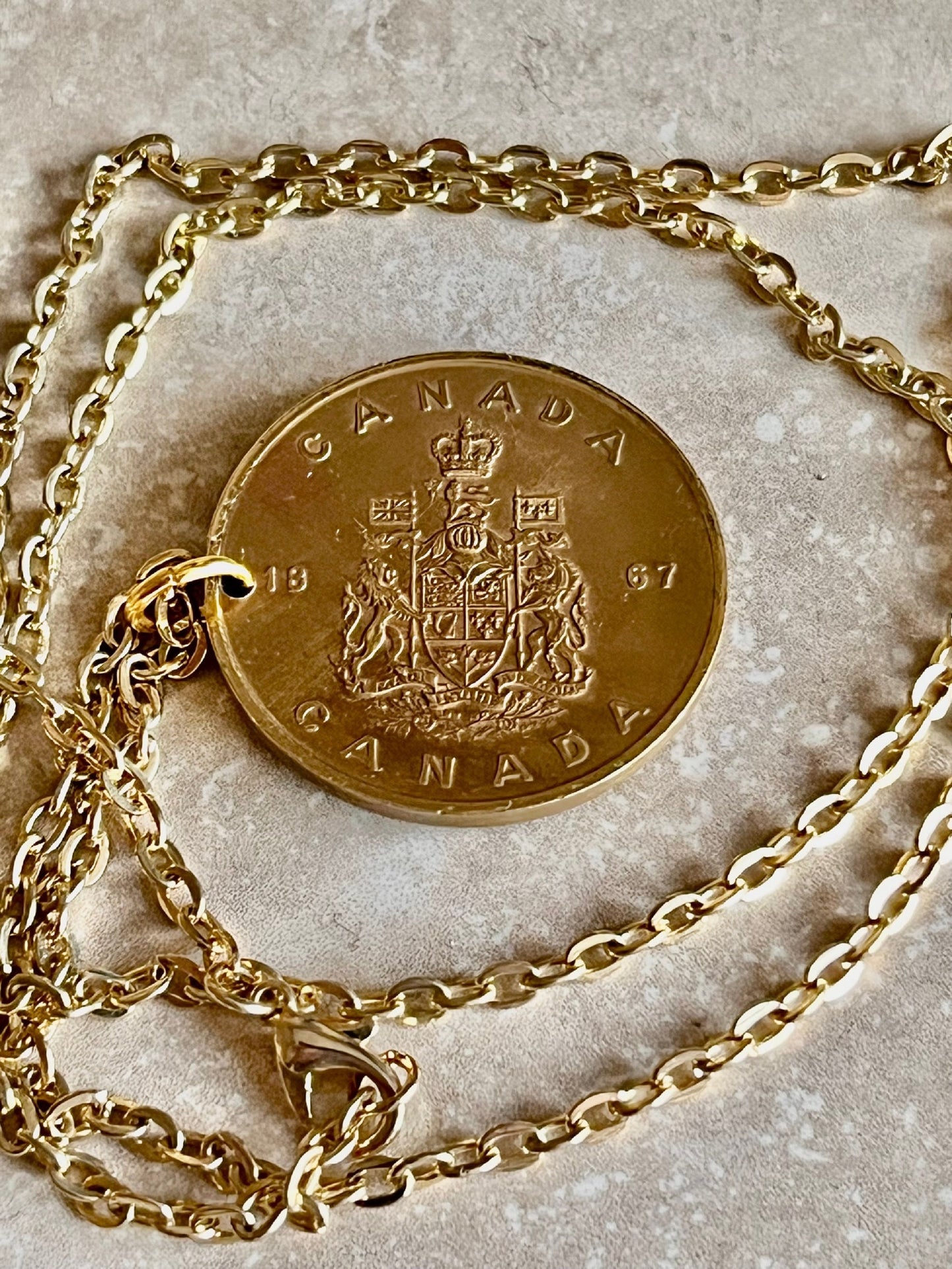 Canada Provinces Token Coin Canadian Necklace Pendant Keychain Personal Handmade Jewelry Gift Friend Charm For Him Her World Coin Collector