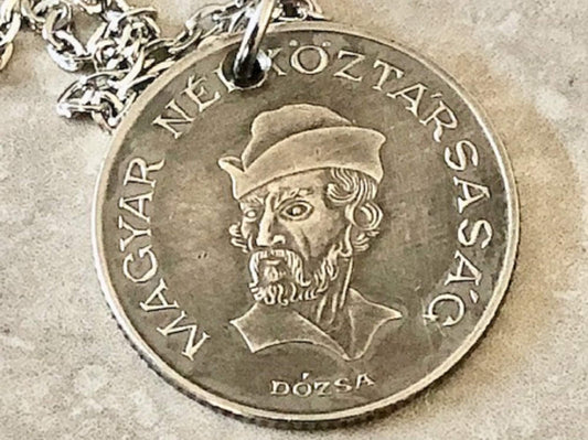 Hungary Coin Pendant Hungarian 20 Forint MAGYAR NÉPKÖZTÁRSASÁG Custom Made Vintage and Rare coins - Coin Enthusiast